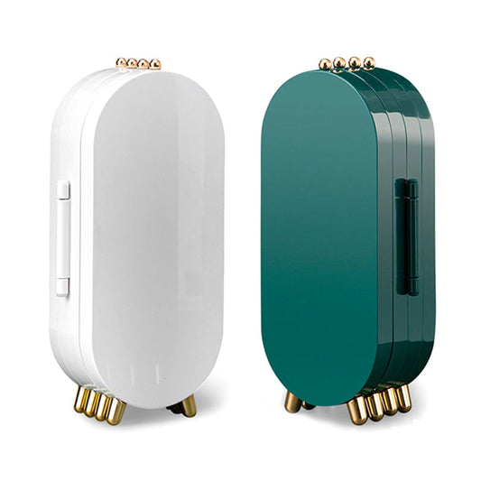 Joyero organizador plegable con espejo
