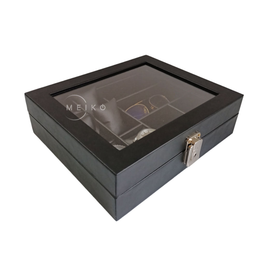 Organizador de relojes y accesorios 6 puestos reloj + gafas + joyas