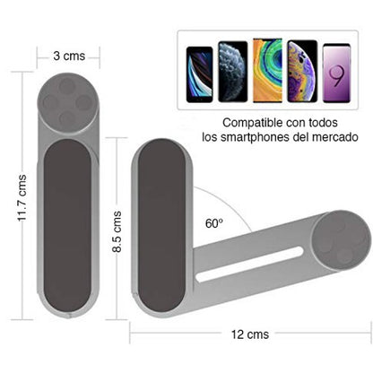 Soporte magnético para celular y computador