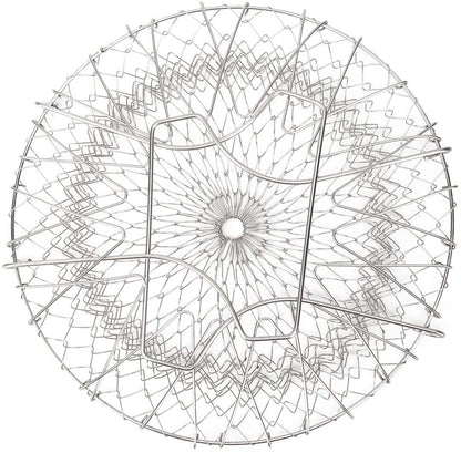 Cesta en malla plegable para freir y escurrir 4 en 1