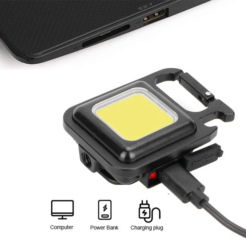 Mini linterna multiherramienta llavero y destapador