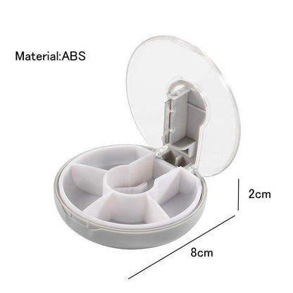 Pastillero con partidor y divisiones para medicamentos