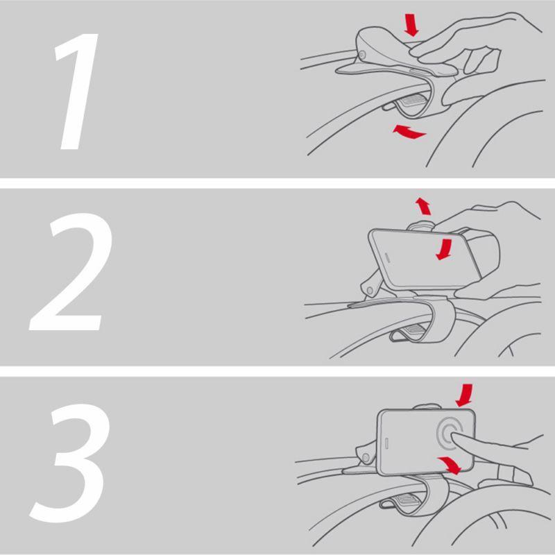 Soporte para celular y carro expandible