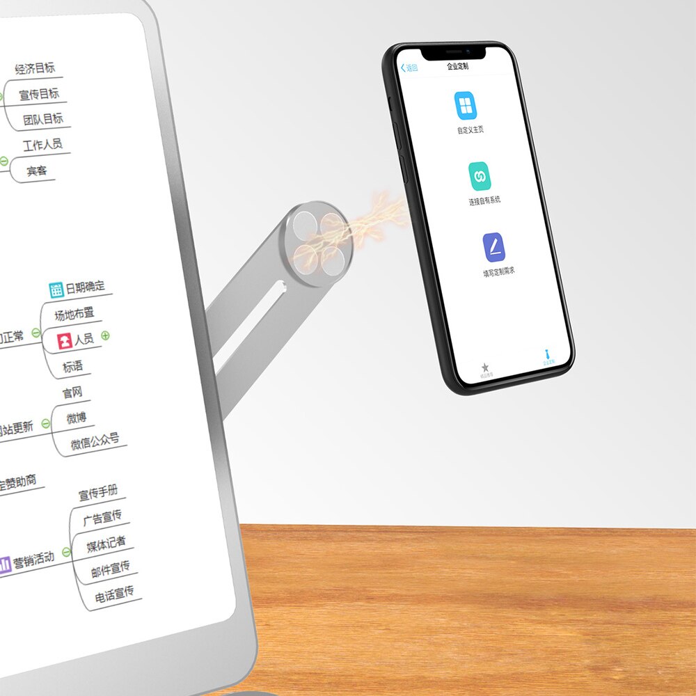 Soporte magnético para celular y computador