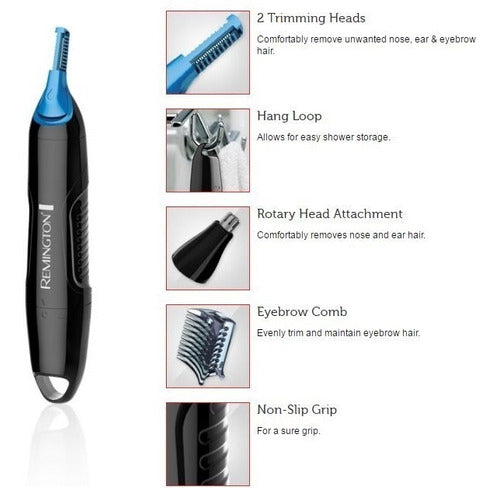 Depilador Remington para nariz orejas y cejas 3 en 1 NE3250