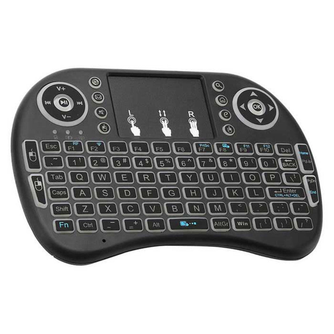 Mini teclado control para TV y juegos inalámbrico recargable