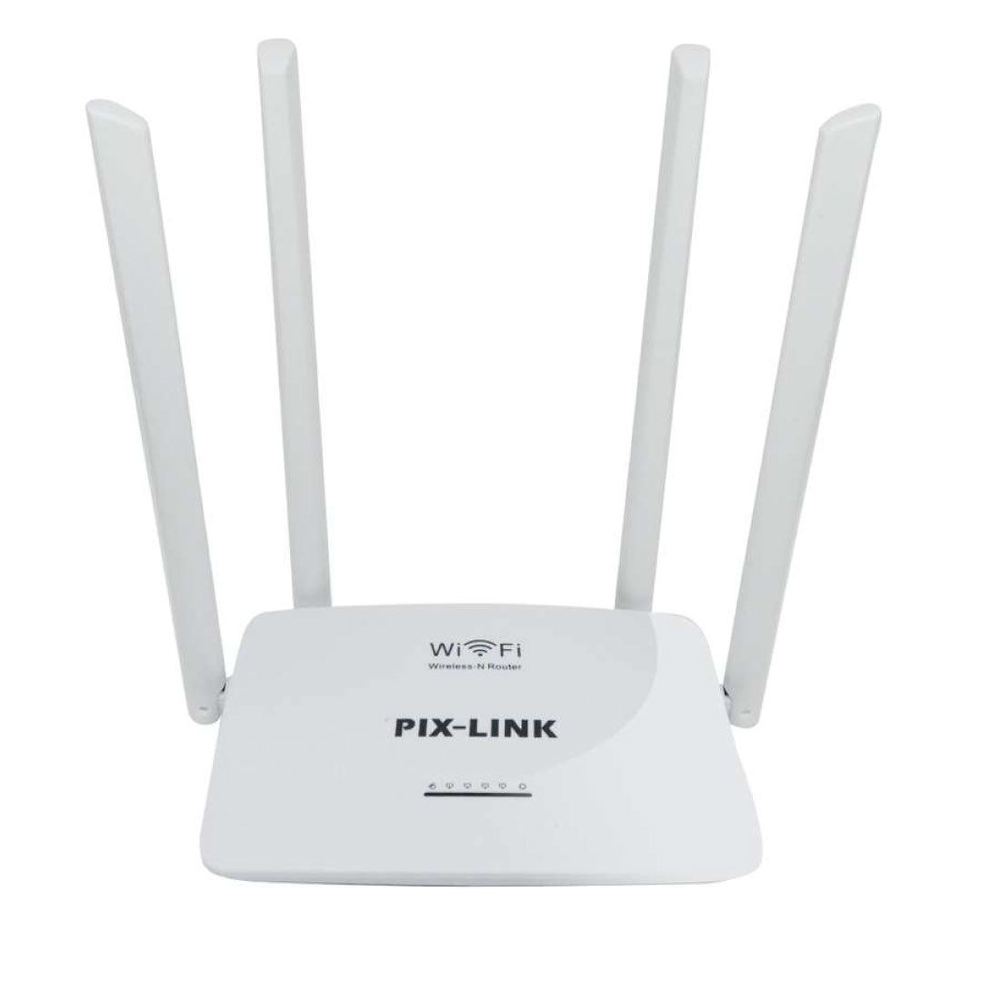 Router repetidor de señal WiFi inalámbrico 4 antenas Pix Link