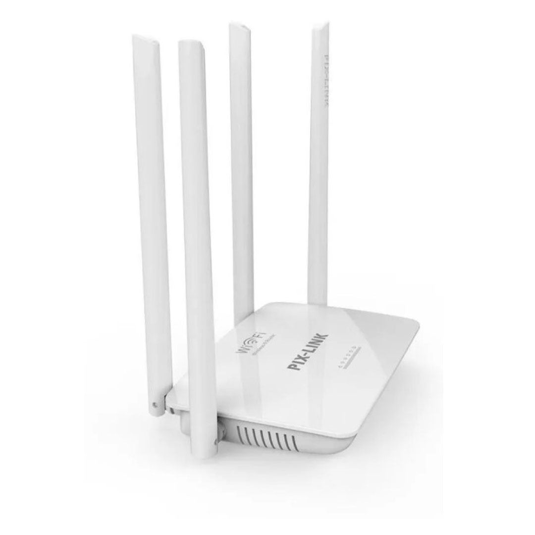 Router repetidor de señal WiFi inalámbrico 4 antenas Pix Link